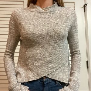 Free People Knit Crossover Sweater